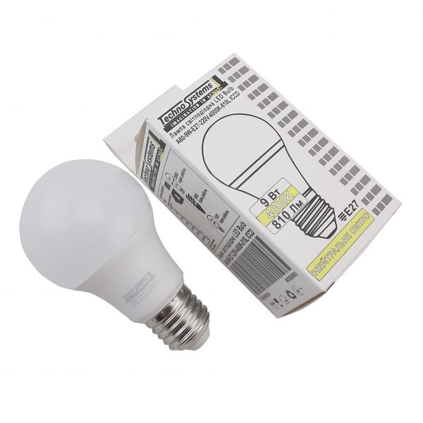 Лампа світлодіодна LED Bulb-A60-9W-E27-220V-4000K-950L GOLDEN TNSy