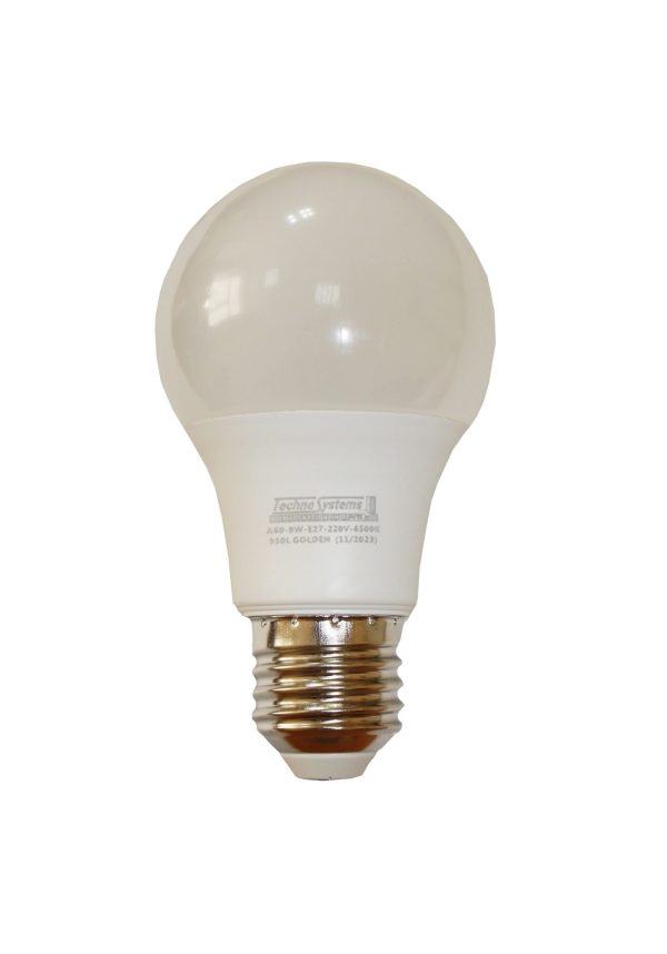 Лампа світлодіодна LED Bulb-A60-9W-E27-220V-6500K-950L GOLDEN TNSy