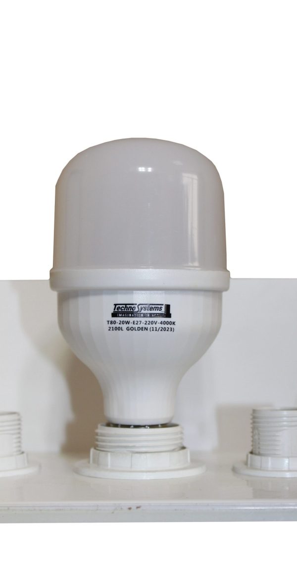 Лампа світлодіодна LED Bulb-T80-20W-E27-220V-4000K-2100L GOLDEN TNSy