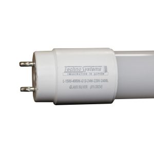 Лампа світлодіодна трубчаcта LED-L-1500-4000K-G13-24w-220V-2400L GLASS SILVER TNSy