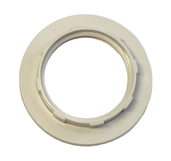 Кольцо для патрона пластик Е14 белый TNSy