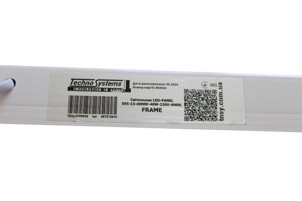 Світильник LED-PANEL-595-13-4000K-48W-220V-4000L Frame TNSy