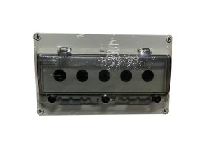 Корпус КП105 PRO IP65 для кнопок, 5 місця з прозорою кришкою TNSy