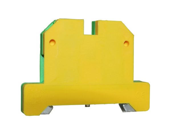 Клемма “PE” КНГз-SAK-6EK 37А, 0,2-6мм2, винтовая, желто-зеленая, наборная на DIN-рейку, без маркера TNSy
