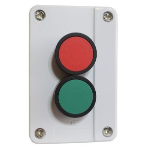 Пост кнопковий ХВ2-В241 Н29 “ПУСК-СТОП” 1NO+1NC зелена, червона “-” TNSy