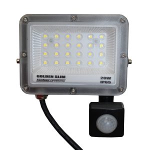 Прожектор LED 20W GOLDEN Slim 220V 2200Lm 6500K IP65 + ДР TNSy