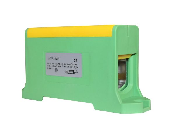 Клема силова СКНГз-JHT5-240 35-240мм2 380А “PE” жовто-зелена TNSy