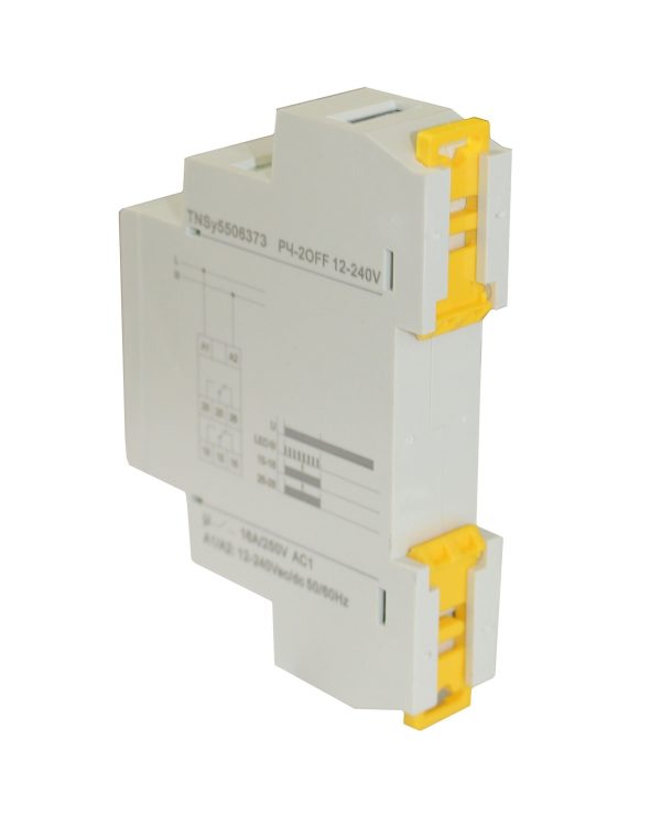 Реле часу РЧ-2OFF 12-240V AC/DC (2C/Ox16A_AC1) 0,1с-10днів. затримка вимикання TNSy