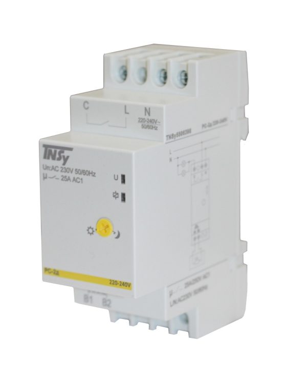 Реле сутінкове РС-2д 2мод 220-240VAC (1N/Ox25A_AC1) 5-100Iux з датчиком TNSy