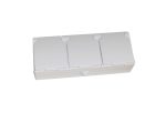 Розетка зовн. устан. 3-а з/к біла IP54 TNSy SURFACE TNSy