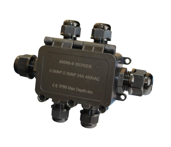 Розподільча коробка М686-6 IP68 з клеммой 24А TNSy