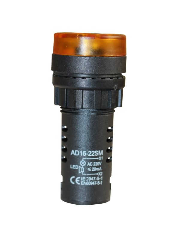 Зумер AD22SM 230В АC жовтий TNSy