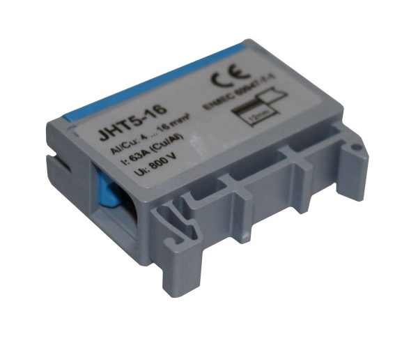 Клема силова СКНГ-JHT5-16 4-16мм2 63А “N” синій TNSy