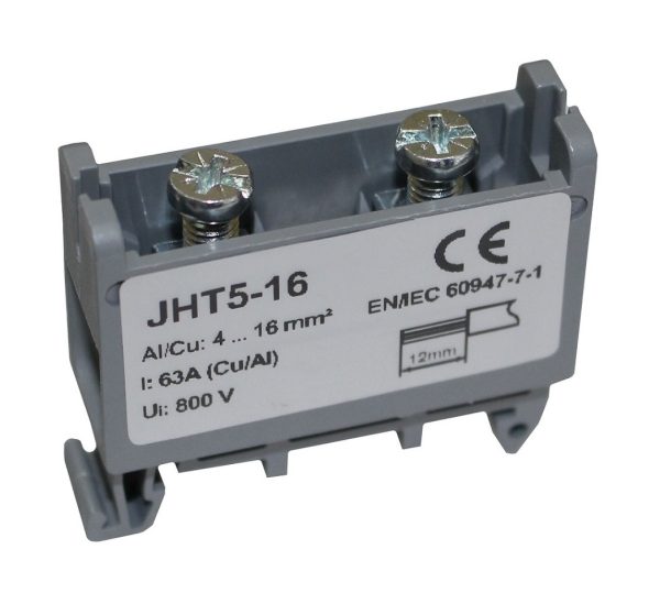 Клема силова СКНГ-JHT5-16 4-16мм2 63А сірий TNSy