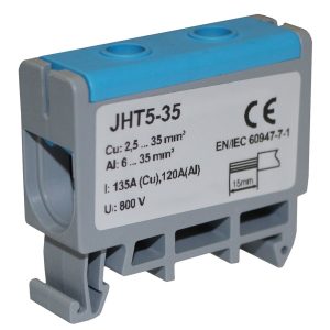 Клема силова СКНГ-JHT5-35 6-35мм2 120А “N” синій TNSy