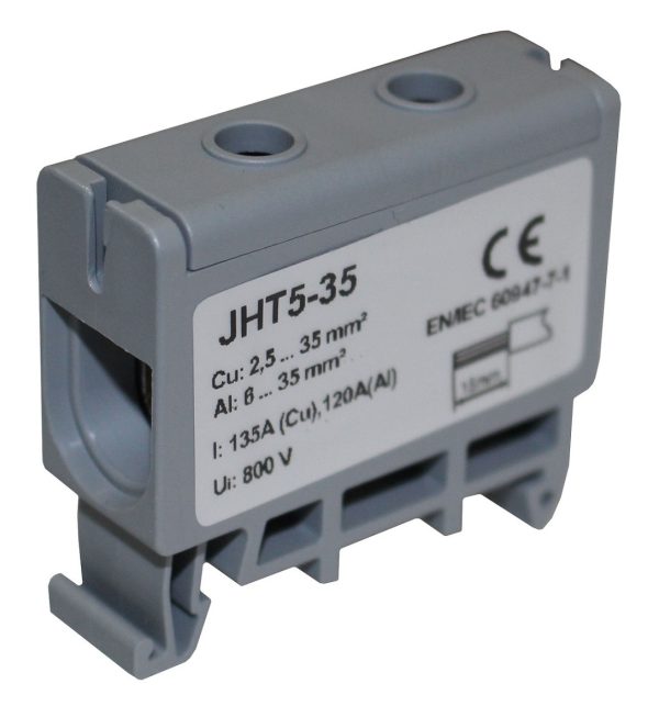 Клема силова СКНГ-JHT5-35 6-35мм2 120А сірий TNSy