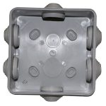 Розподільча коробка 100*100*50N IP55 PP RAL9035 6 вводів сіра TNSy