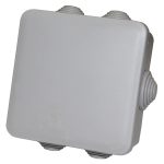 Розподільча коробка 100*100*50N IP55 PP RAL9035 6 вводів сіра TNSy