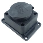 Розетка з захисною кришкою з/к RUBBER IP44 TNSy