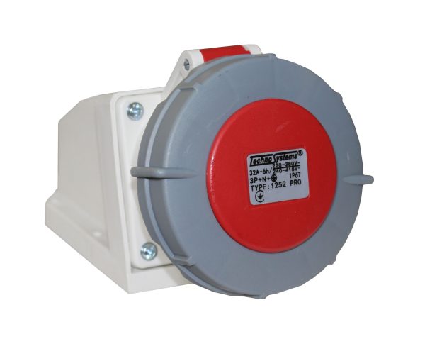 Розетка 1252 PRO стаціонарна 3Р+PЕ+N 32А 380В IP67 TNSy