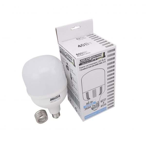 Лампа светодиодная LED Bulb-T120-40W-E27-Е40-220V-6500K-3600L ICCD
