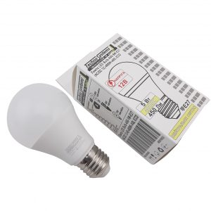 Лампа світлодіодна LED Bulb-A60-5W-E27-(AC/DC 12V)-4000K-450L