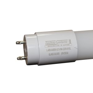 Лампа світлодіодна трубчаcта LED L-600-6400K-G13-9w-220V-810L GLASS SILVER TNSy