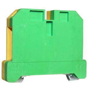 Клема “PE” КНГз-SAK-16EK 101А, 4-16мм2, гвинтова, жовто-зелена, набірна на DIN-рейку, без маркера TNSy