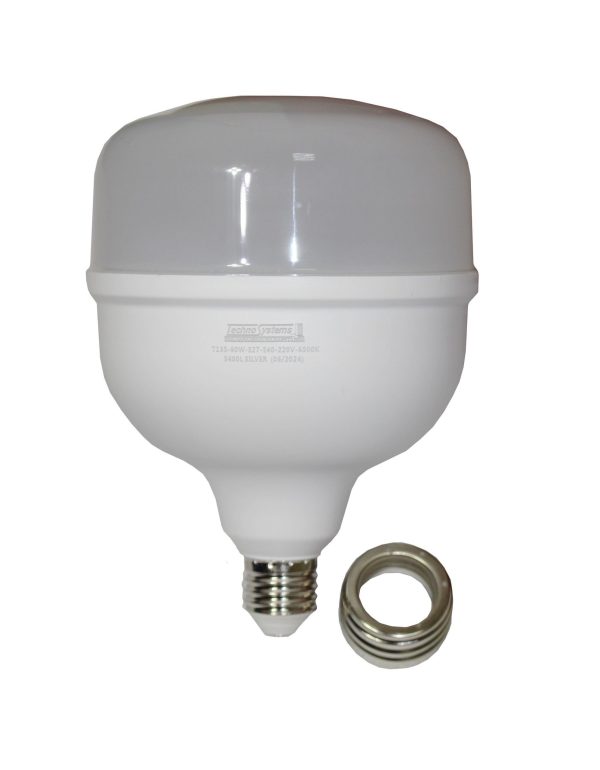 Лампа світлодіодна LED Bulb-T140-60W-E27-E40-220V-6500K-5400L SILVER TNSy
