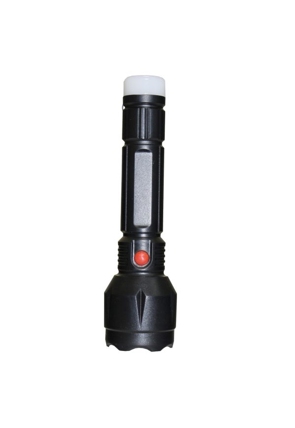 Ліхтар акумуляторний ручний LED FL5 1+1W 6500K 3/4H 100L bat: 3,7V 1,2A Black TNSy